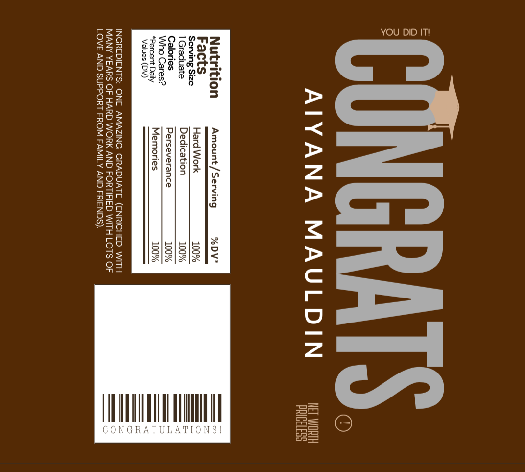 Grad Chocolate Bar